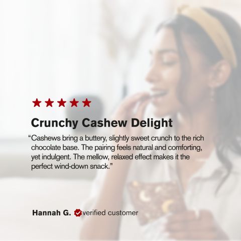 600mg Dark Chocolate & Cashews Bar – Delta 8 – Chill Plus - Thumbnail 6