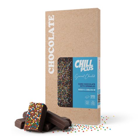 600mg Dark Chocolate & Sprinkles Bar – Delta 8 – Chill Plus - Thumbnail 2