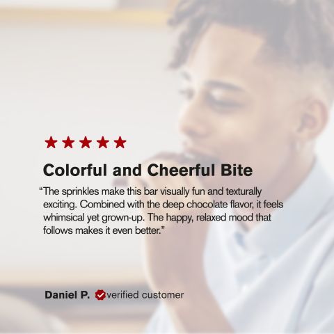 600mg Dark Chocolate & Sprinkles Bar – Delta 8 – Chill Plus - Thumbnail 6