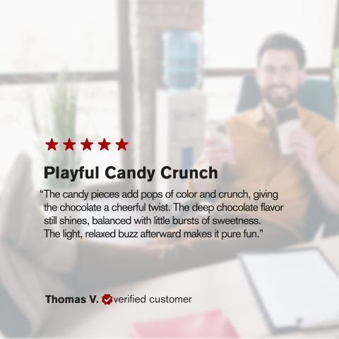 600mg Dark Chocolate & Candies Bar – Delta 8 – Chill Plus - Thumbnail 6