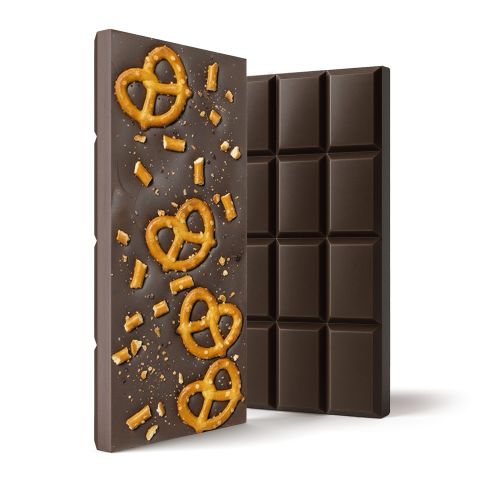 600mg Dark Chocolate & Pretzels Bar – Delta 8 – Chill Plus - Thumbnail 1