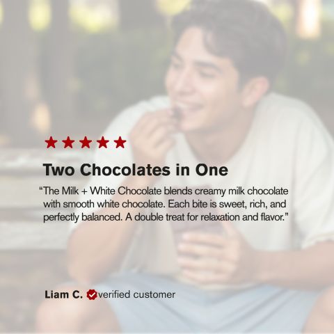 600mg Milk & White Chocolate Bar – Delta 8 – Chill Plus - Thumbnail 6