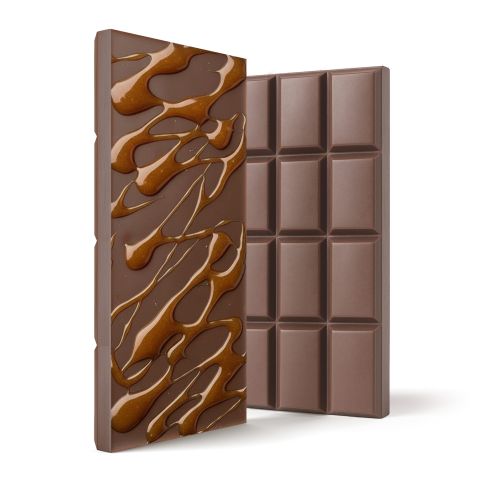 600mg Milk Chocolate & Caramel Bar – Delta 8 – Chill Plus - Thumbnail 1