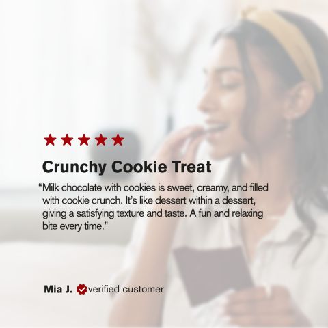 600mg Milk Chocolate & Cookies Bar – Delta 8 – Chill Plus - Thumbnail 6