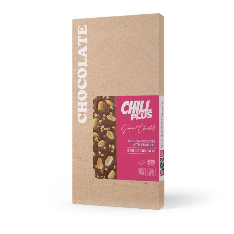 600mg Milk Chocolate & Peanuts Bar – Delta 8 – Chill Plus - Thumbnail 3
