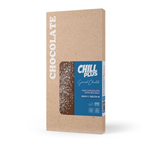 600mg Milk Chocolate & Sea Salt Bar – Delta 8 – Chill Plus - Thumbnail 3