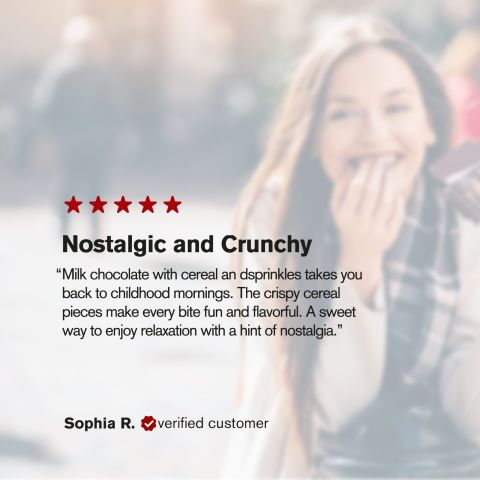 600mg Milk Chocolate with Cereal & Sprinkles Bar – Delta 8 – Chill Plus - Thumbnail 6