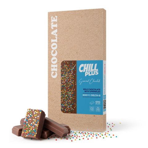 600mg Milk Chocolate & Sprinkles Bar – Delta 8 – Chill Plus - Thumbnail 2