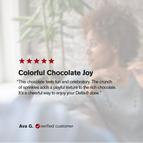 600mg Milk Chocolate & Sprinkles Bar – Delta 8 – Chill Plus - Thumbnail 6