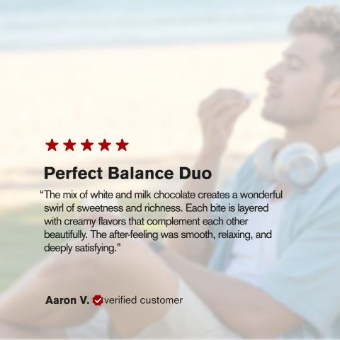 600mg White & Milk Chocolate Bar – Delta 8 – Chill Plus - Thumbnail 6