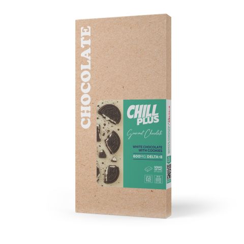 600mg White Chocolate & Cookies Bar – Delta 8 – Chill Plus - Thumbnail 3
