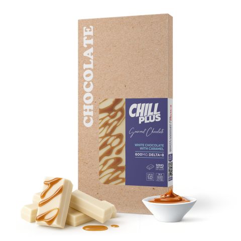 600mg White Chocolate & Caramel Bar – Delta 8 – Chill Plus - Thumbnail 2