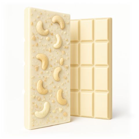 600mg White Chocolate & Cashews Bar – Delta 8 – Chill Plus - Thumbnail 1