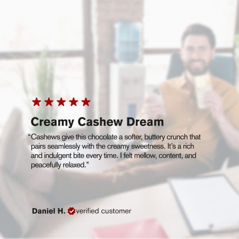 600mg White Chocolate & Cashews Bar – Delta 8 – Chill Plus - Thumbnail 6