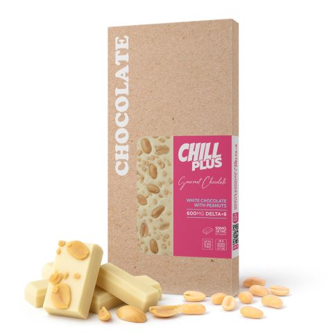 600mg White Chocolate & Peanuts Bar – Delta 8 – Chill Plus - Thumbnail 2