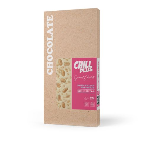 600mg White Chocolate & Peanuts Bar – Delta 8 – Chill Plus - Thumbnail 3
