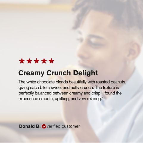 600mg White Chocolate & Peanuts Bar – Delta 8 – Chill Plus - Thumbnail 6