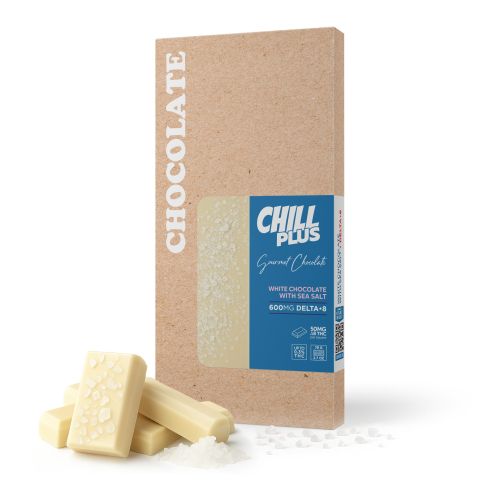 600mg White Chocolate & Sea Salt Bar – Delta 8 – Chill Plus - Thumbnail 2