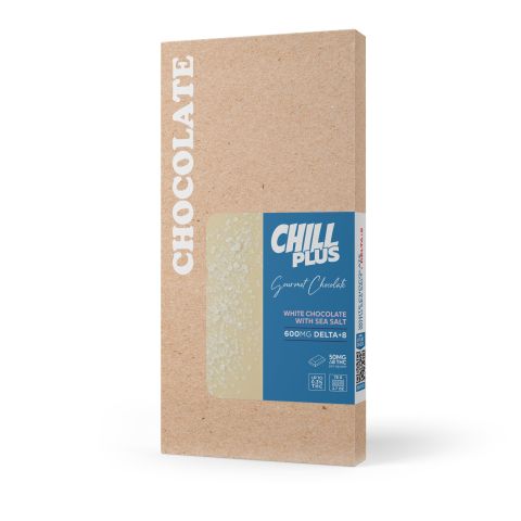 600mg White Chocolate & Sea Salt Bar – Delta 8 – Chill Plus - Thumbnail 3