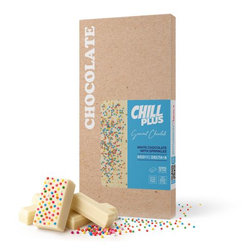 600mg White Chocolate & Sprinkles Bar – Delta 8 – Chill Plus - Thumbnail 2