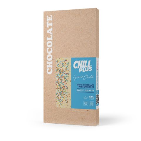 600mg White Chocolate & Sprinkles Bar – Delta 8 – Chill Plus - Thumbnail 3