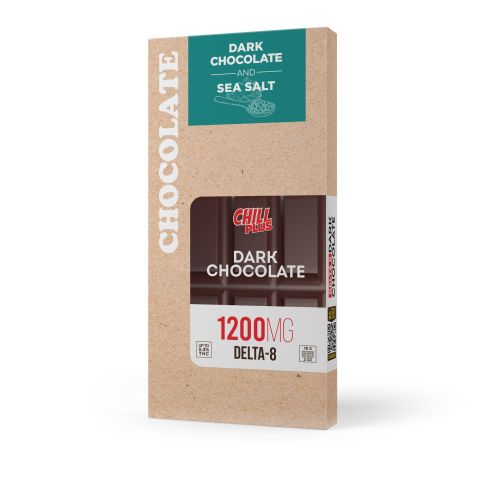 1,200mg Dark Chocolate & Sea Salt Bar – Delta 8 – Chill Plus - Thumbnail 3