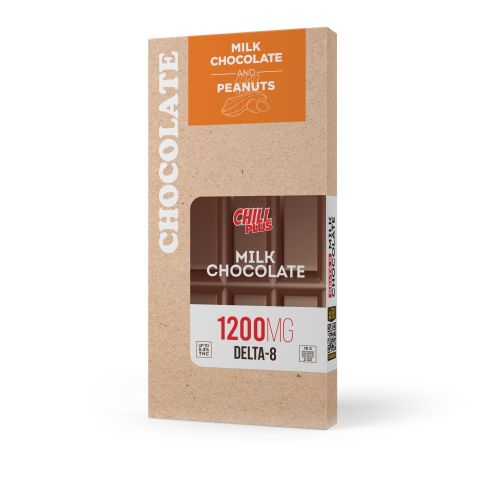 1,200mg Milk Chocolate & Peanuts Bar – Delta 8 – Chill Plus - Thumbnail 3