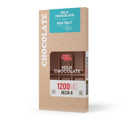 1,200mg Milk Chocolate & Sea Salt Bar – Delta 8 – Chill Plus - Thumbnail 3