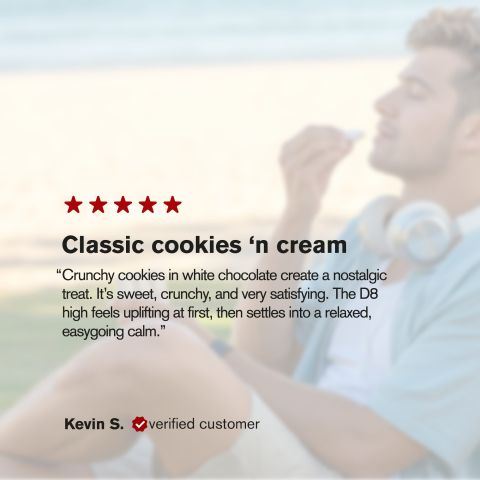 1,200mg White Chocolate & Cookies Bar - Delta 8 - Chill Plus - Thumbnail 6