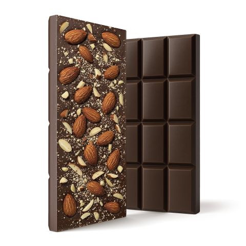 1,200mg Dark Chocolate & Almond Bar – Delta 8 – Chill Plus - Thumbnail 1