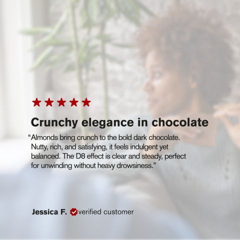 1,200mg Dark Chocolate & Almond Bar – Delta 8 – Chill Plus - Thumbnail 6