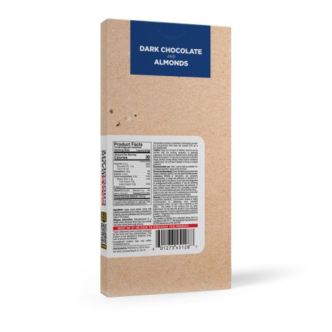 1,200mg Dark Chocolate & Almond Bar – Delta 8 – Chill Plus - Thumbnail 7