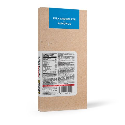 1,200mg Milk Chocolate & Almonds Bar – Delta 8 – Chill Plus - Thumbnail 7