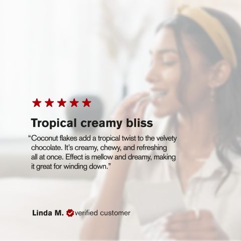 1,200mg White Chocolate & Coconut Flakes Bar - Delta 8 - Chill Plus - Thumbnail 6