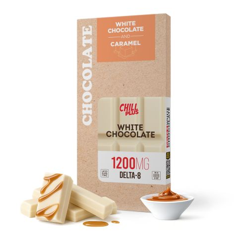 1,200mg White Chocolate & Caramel Bar - Delta 8 - Chill Plus - Thumbnail 2