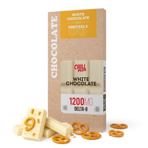 1,200mg White Chocolate & Pretzels Bar - Delta 8 - Chill Plus - Thumbnail 2