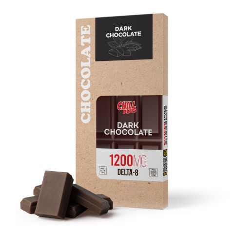 1,200mg Dark Chocolate Bar - Delta 8 - Chill Plus - Thumbnail 2