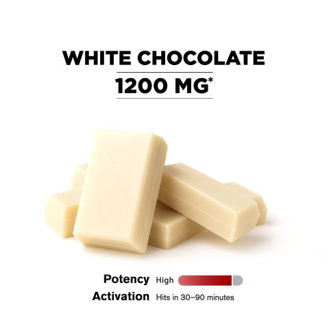 1,200mg White Chocolate Bar - Delta 8 - Chill Plus - Thumbnail 4
