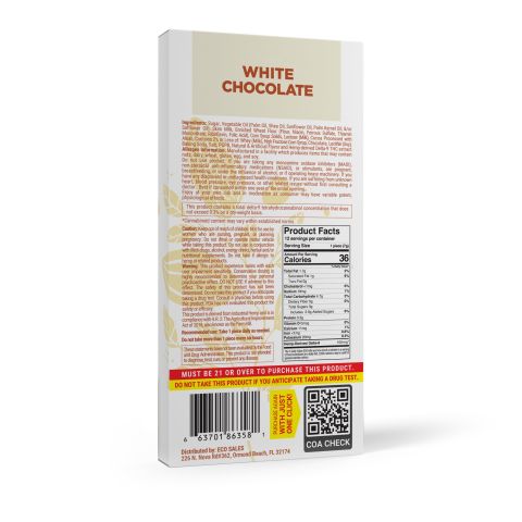 1,200mg White Chocolate Bar - Delta 8 - Chill Plus - Thumbnail 7