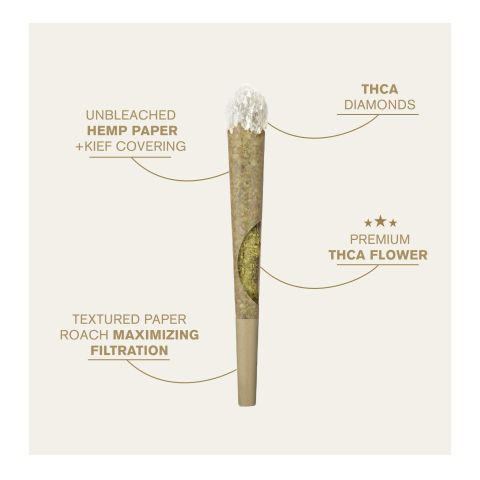 1.5g Diamond Tip Pre-Roll - Hybrid Blend - THCA - Thumbnail 2