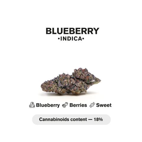 1.5g Blueberry Strain King Size Pre-Roll - Indica - THCA - 1 Joint - Thumbnail 5