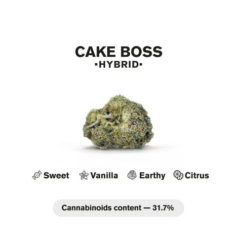 1.5g Cake Boss Strain King Size Pre-Roll - Hybrid - THCA - 5 Joints - Thumbnail 5