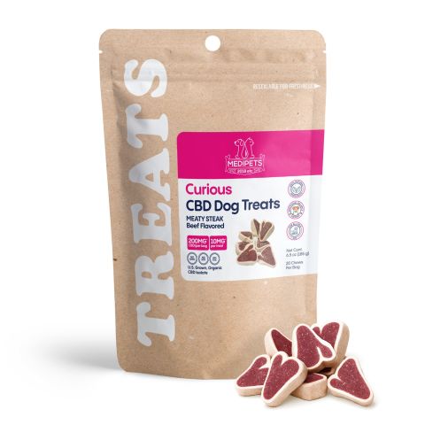 200mg CBD Pet Treats For Dogs - Meaty Steak Treats - MediPets - Thumbnail 2