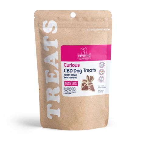 200mg CBD Pet Treats For Dogs - Meaty Steak Treats - MediPets - Thumbnail 3