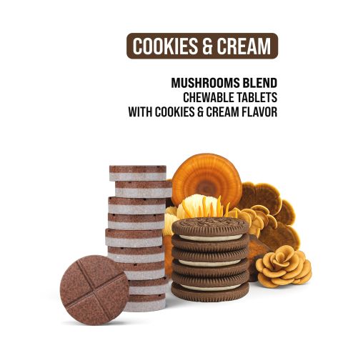 1,200mg Magic Mushroom Tablets - Cookies & Cream - Shrooomies - Thumbnail 5
