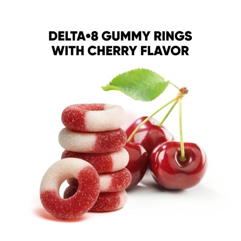 100mg Delta 8 Gummies - Sour Cherry Rings - Chill Extreme - Thumbnail 5