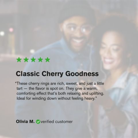 100mg Delta 8 Gummies - Sour Cherry Rings - Chill Extreme - Thumbnail 10