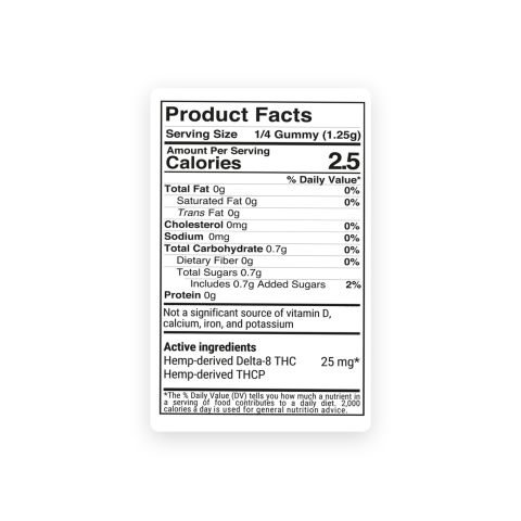 100mg D8 & THCP Gummies - Fruity Mix - Chill Plus - Thumbnail 11