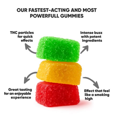 100mg D8 & THCP Gummies - Fruity Mix - Chill Plus - Thumbnail 4