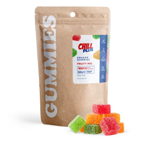 100mg D8 & THCP Gummies - Fruity Mix - Chill Plus - Thumbnail 6